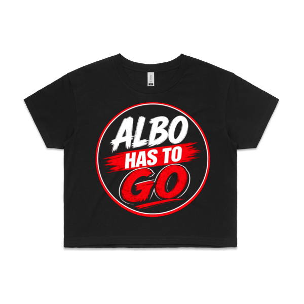 Albo has to Go Women's Crop Tee Thumbnail